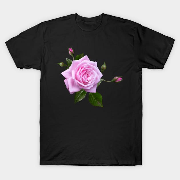 Beautiful Pink Rose Flower Gardening Gardener Lover Gift T-Shirt by twizzler3b